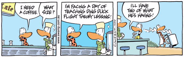 The Need for Coffee Colour Cartoon