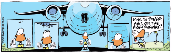 Right Runway Colour Cartoon