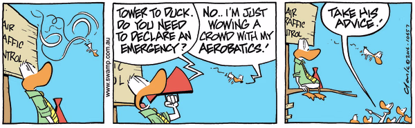 Declare an Emergency Colour Cartoon