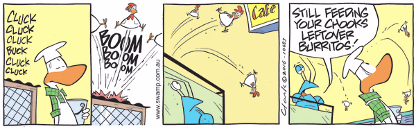 Leftover Burritos Colour Cartoon