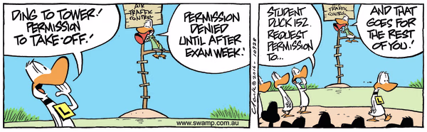 Permission Denied Colour Cartoon