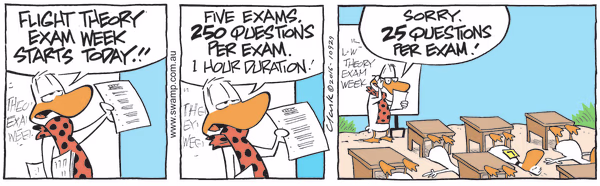 Exam Week Colour Cartoon