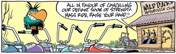 Show of Strength Colour Cartoon