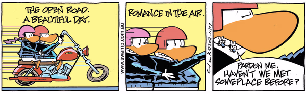 The Open Road Colour Cartoon