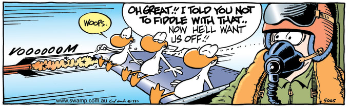 Aviator Ducks Hitching Ride