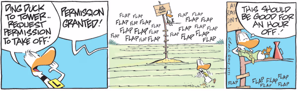 Permission Granted Colour Cartoon