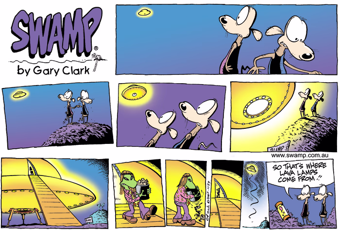 Rats in Outer Space Colour Sunday Cartoon