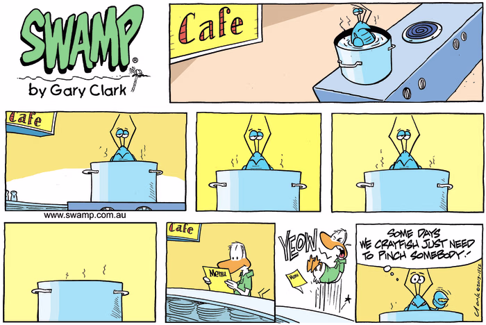 Pinch Somebody Colour Sunday Cartoon