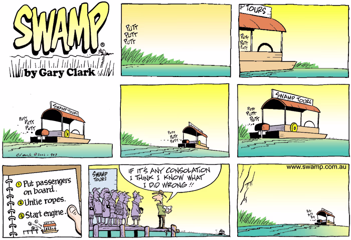 Checklist Colour Sunday Cartoon