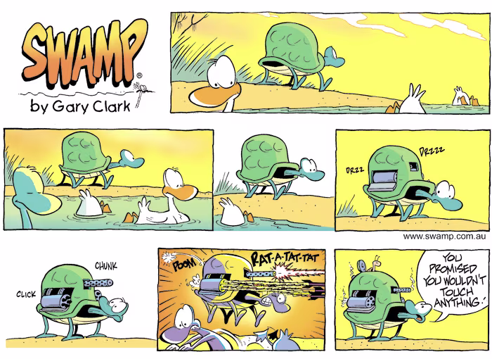 Turtle Power Colour Sunday Cartoon